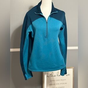 Women’s Teal Half-Zip Pullover Top